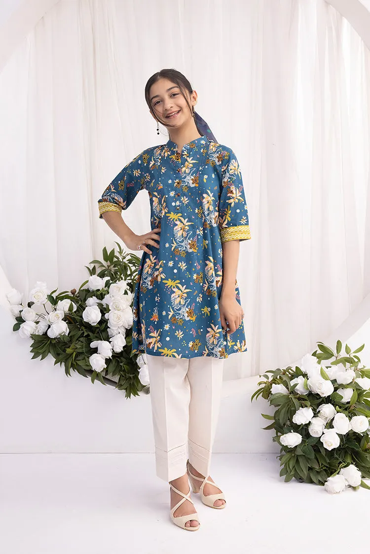 1-PC Stitched Printed Lawn Kurta