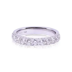 14K WHITE GOLD ROUND DIAMOND RING 1.23CTW