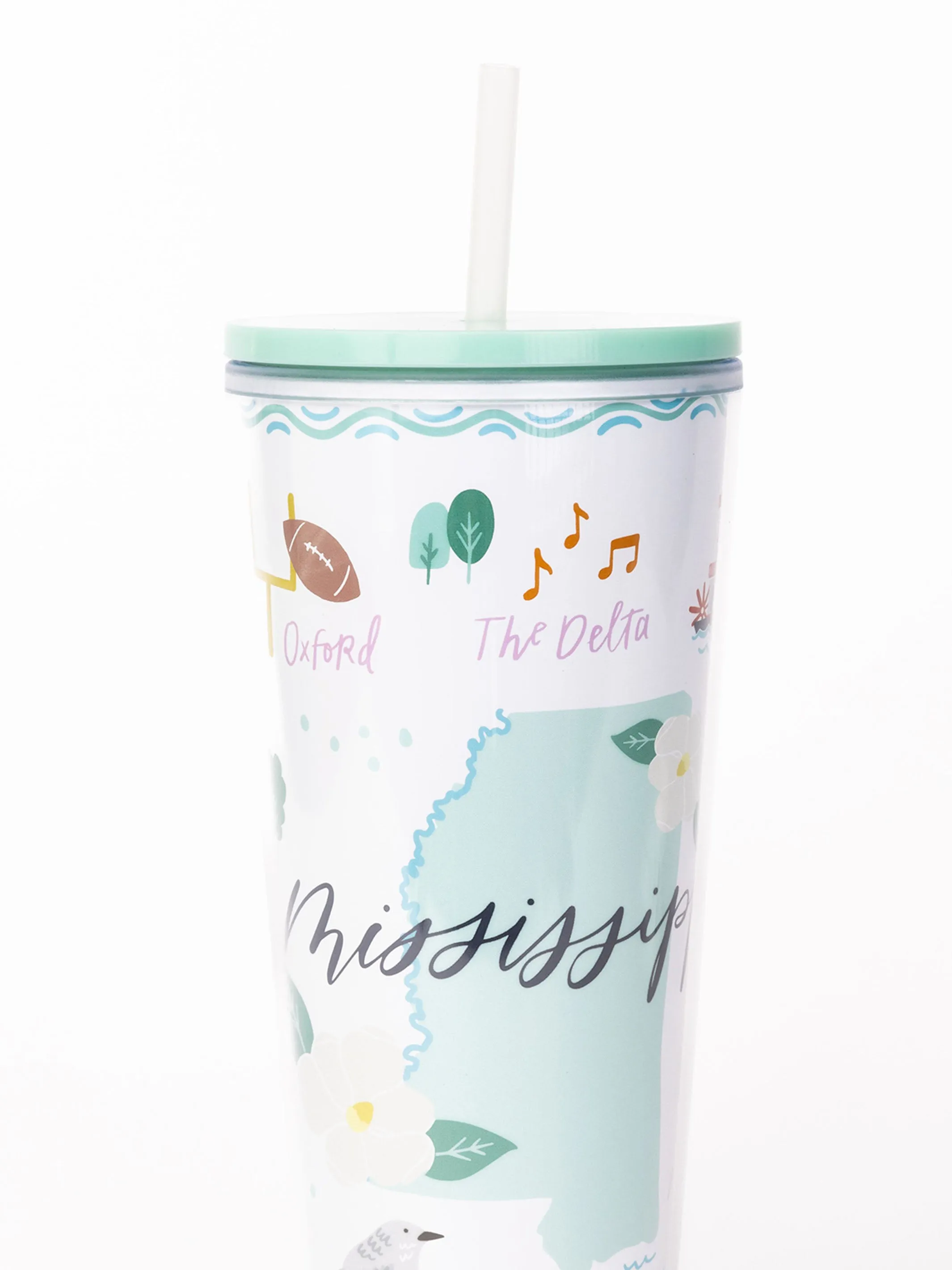 24oz Straw Tumbler | Mississippi