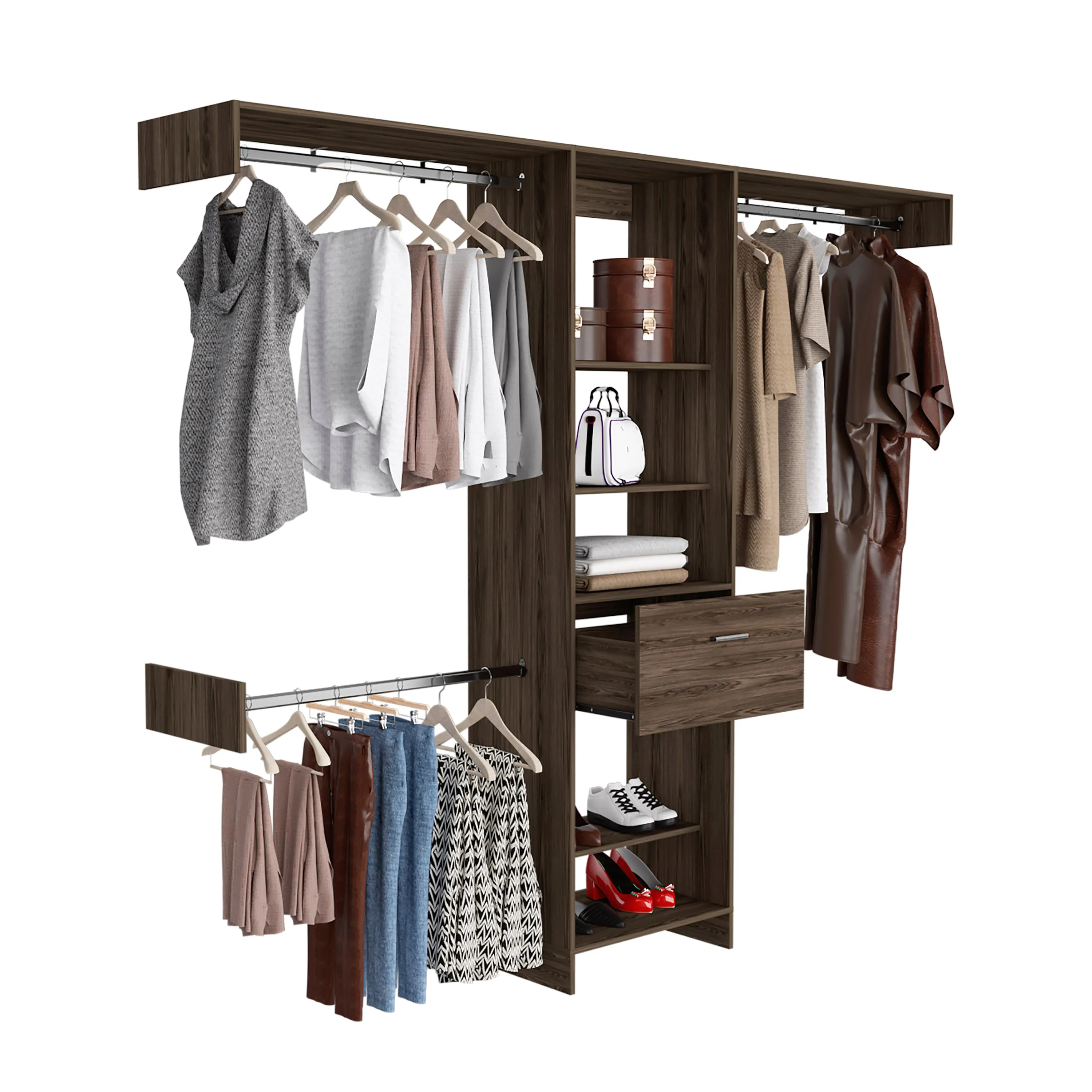 250 Closet System British | Dark Walnut