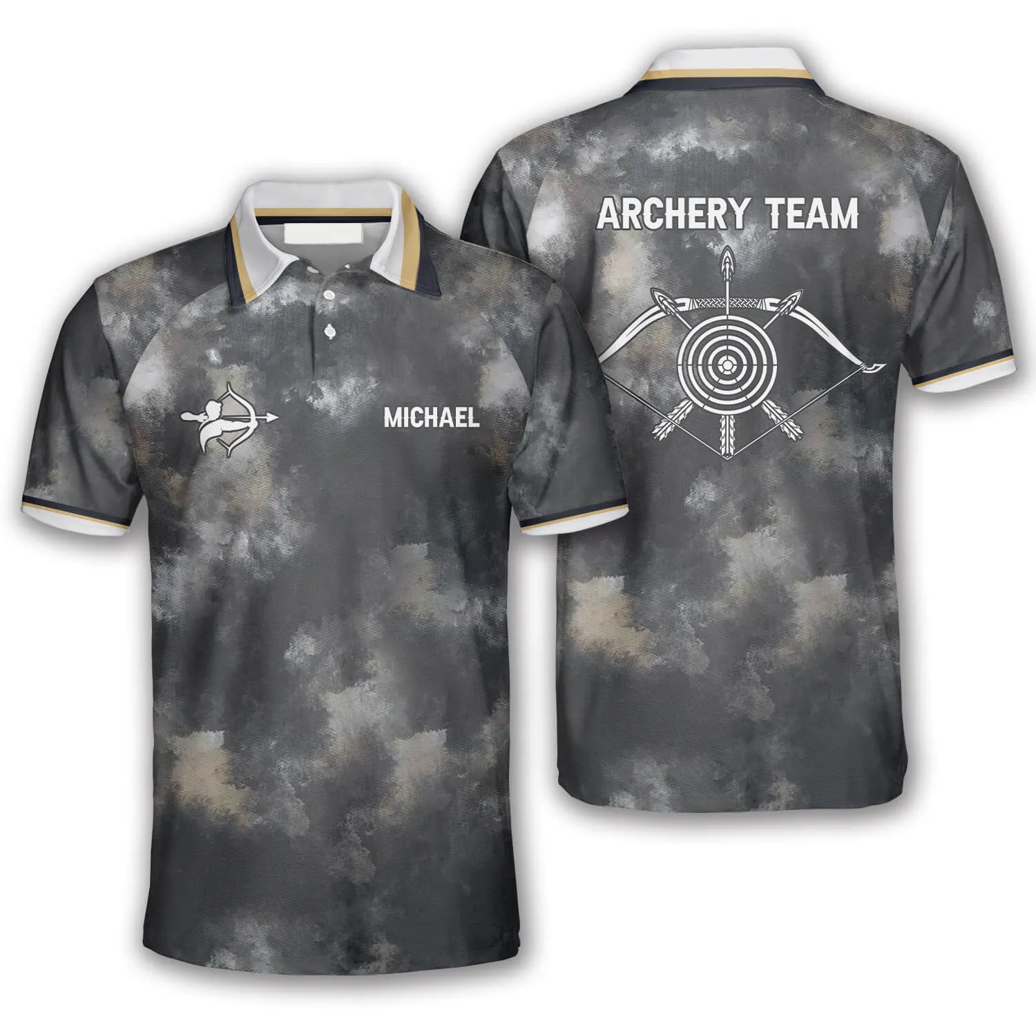 3D All Over Print Archery Tie dye Pattern Custom Archery Shirts For Men, Idea Gift for Archery Lover