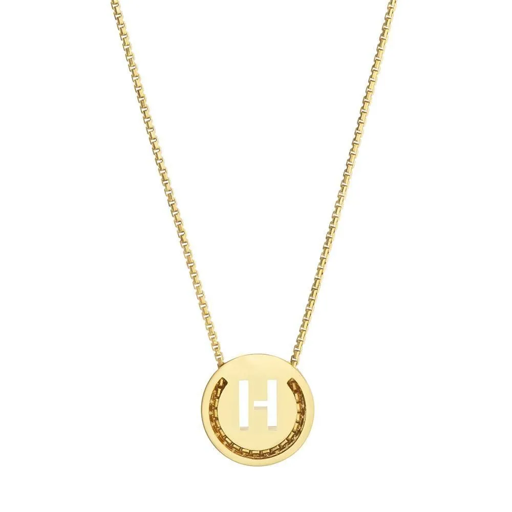 ABC's - H 18K Gold Plated Necklace