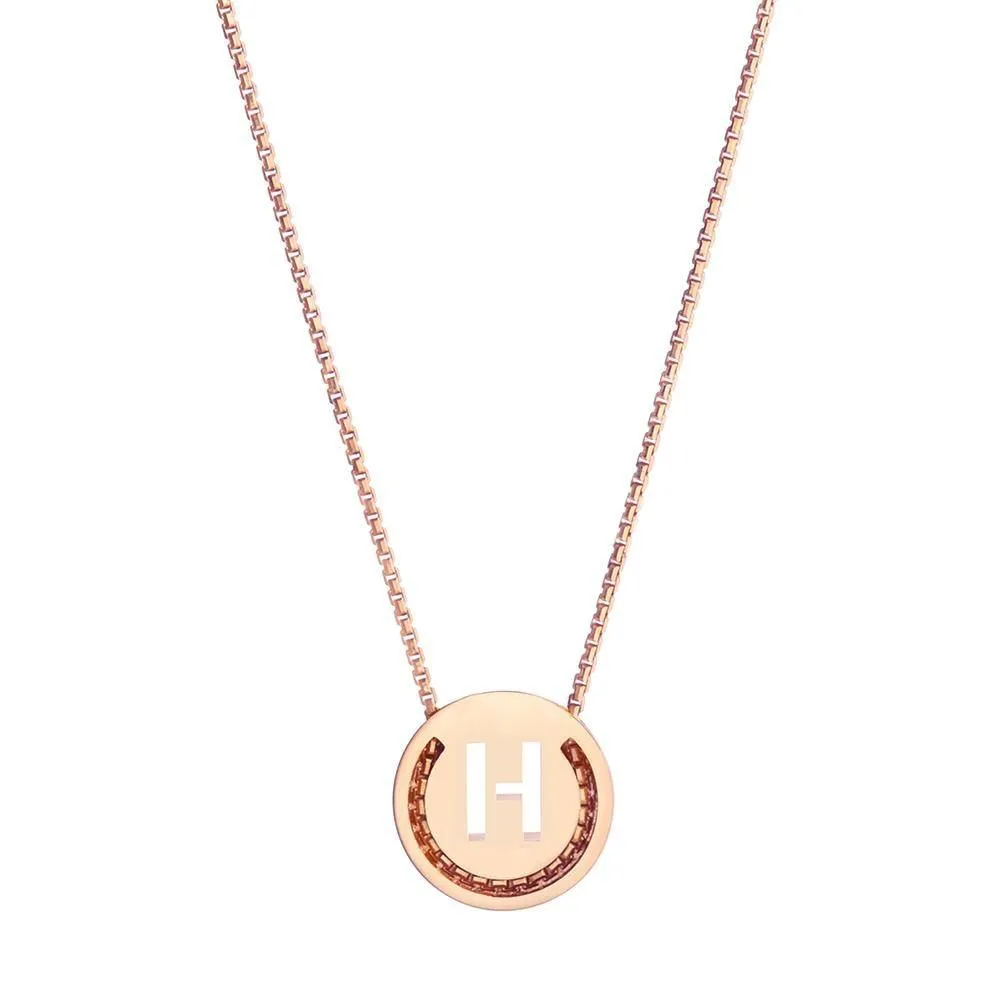 ABC's - H 18K Gold Plated Necklace