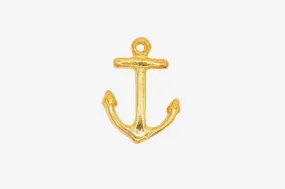 Anchor Charm Wholesale 14K Gold, Solid 14K Gold, G24