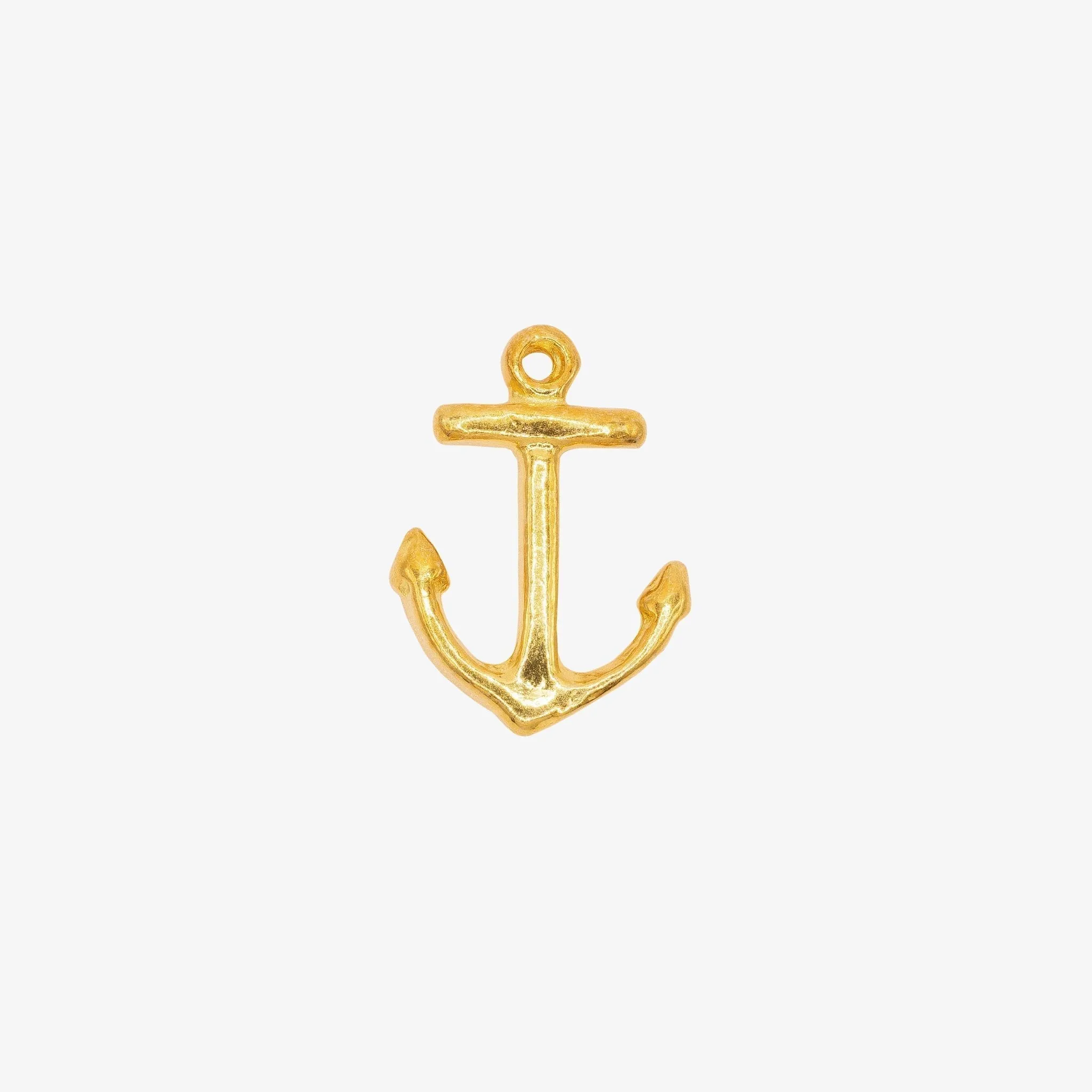 Anchor Charm Wholesale 14K Gold, Solid 14K Gold, G24