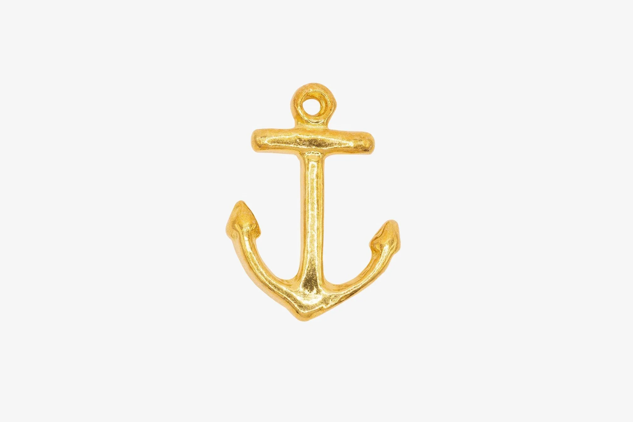 Anchor Charm Wholesale 14K Gold, Solid 14K Gold, G24