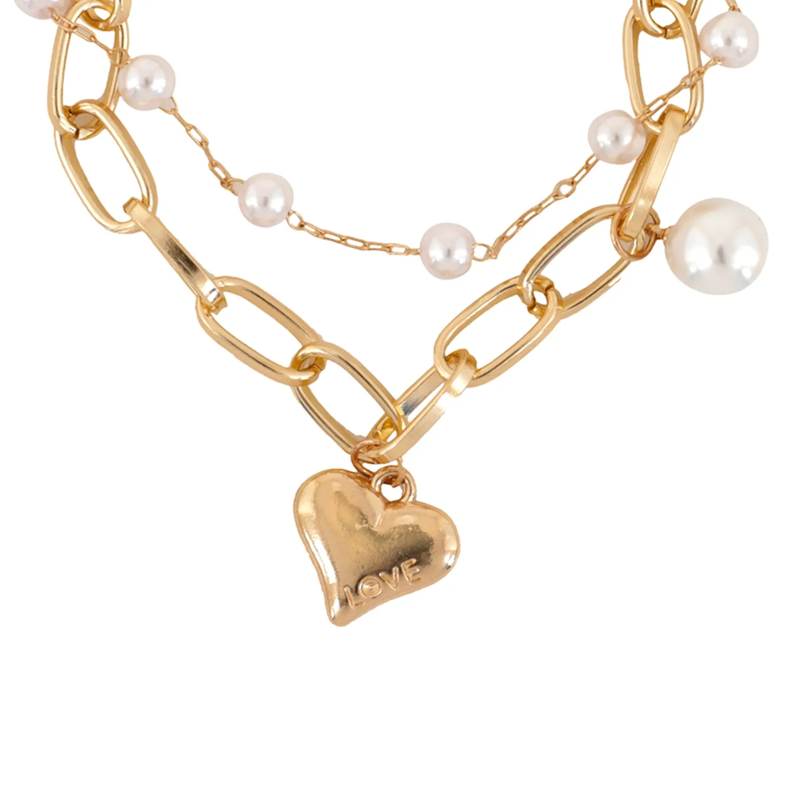 Bewitched Steal My Heart Gold Bracelet Set