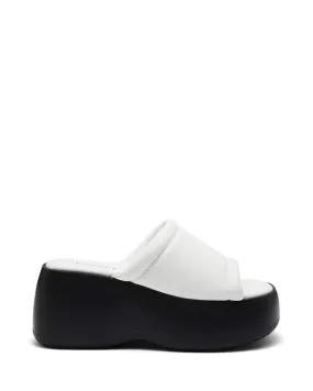 Bubbles Flatform Sandal White