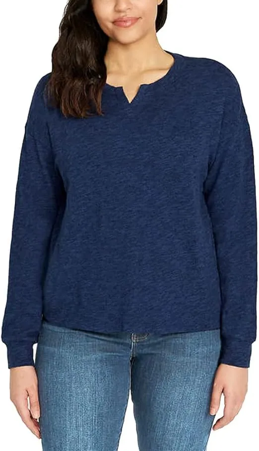 Buffalo David Bitton Women's Long Sleeve Crew Neck Top