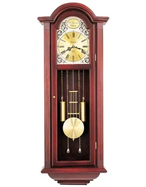 Bulova Tatianna - Chiming Pendulum Wall Clock - Solid Wood Case