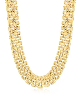 Celine Chain Link Necklace- Gold