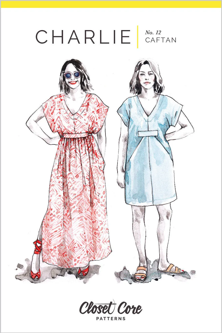 Charlie Caftan Sewing Pattern by Closet Core Patterns