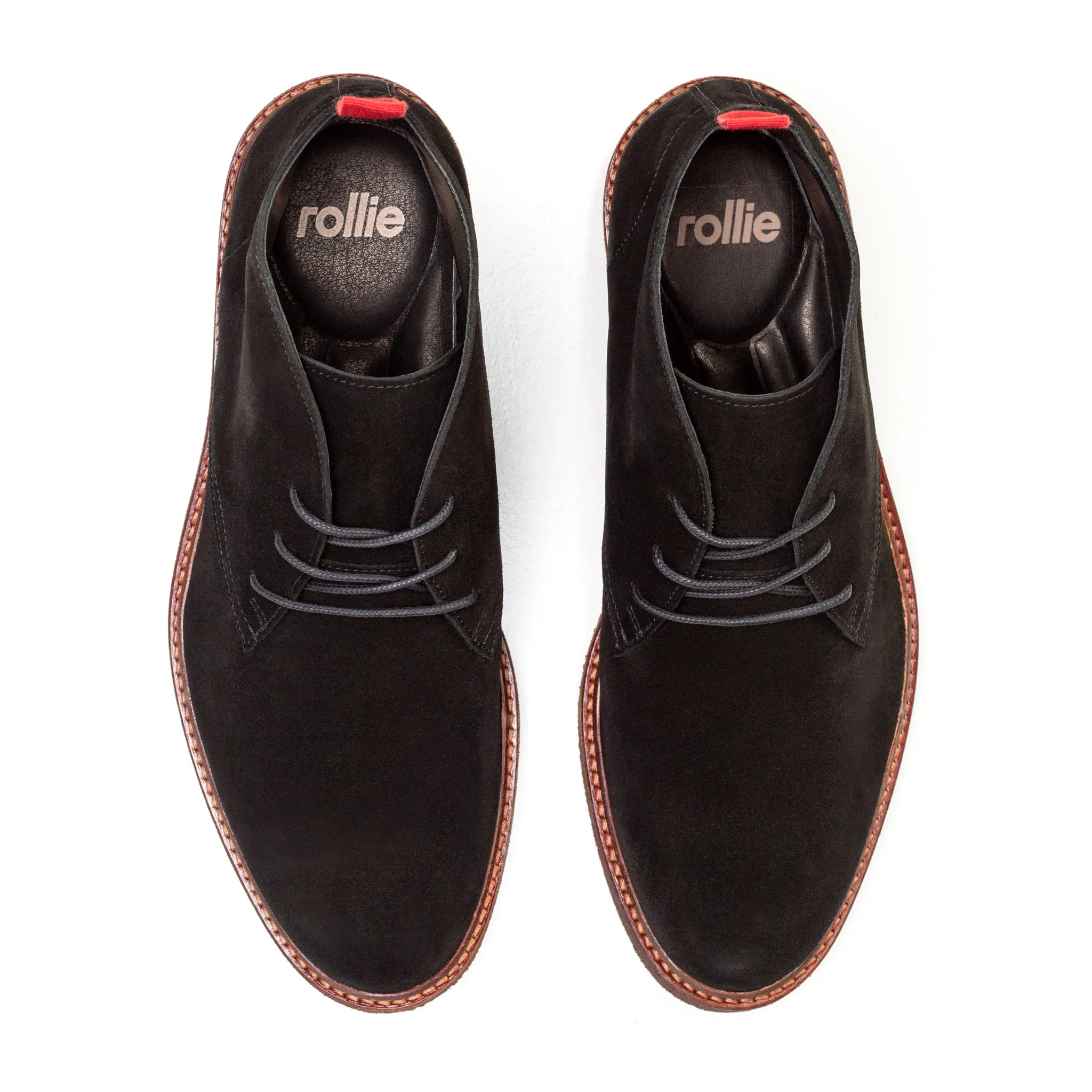 Chukka Mens Leon Black Suede