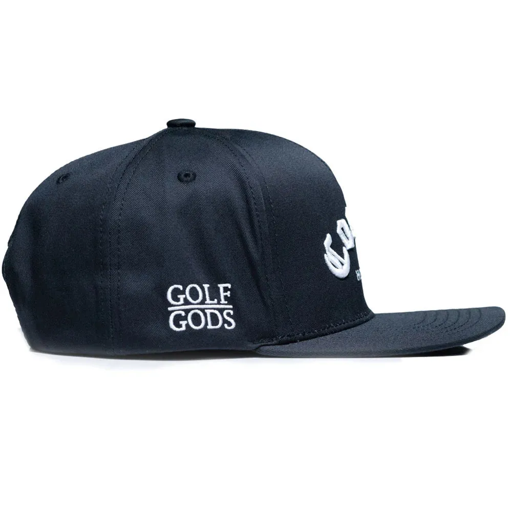 Cocaine & Hookers Golf Hat in Black in Flat Brim