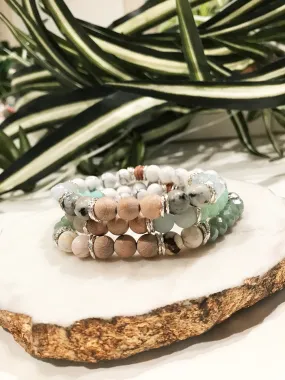 custom therapy bracelet stack - TH-3X-02-BR