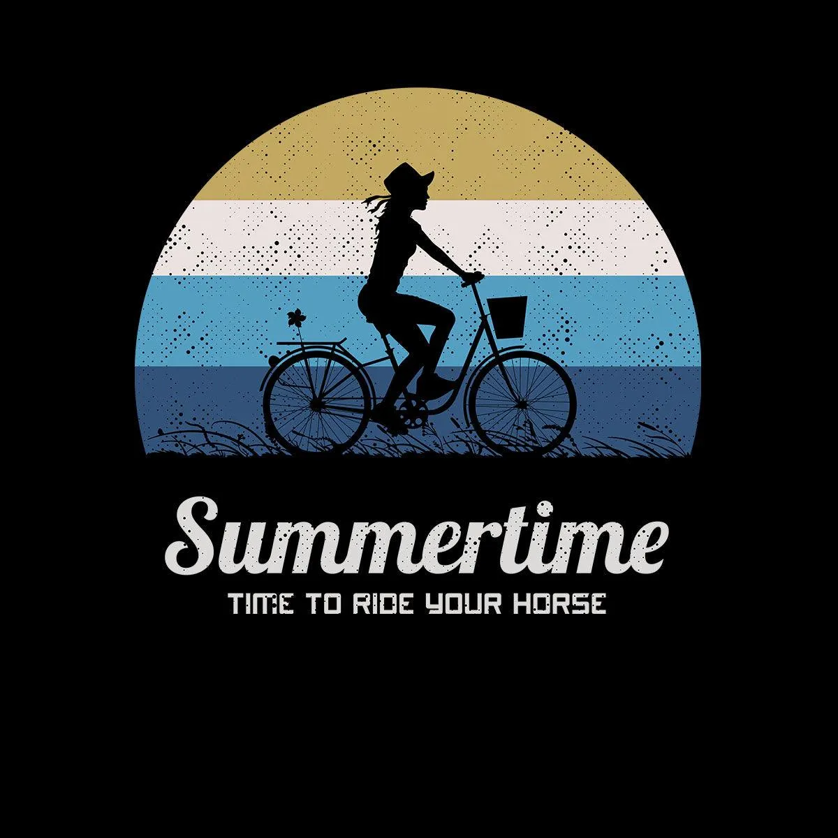 Cycling Summertime - Time to Ride Bicycle Racer Road Adult Unisex Tank Top