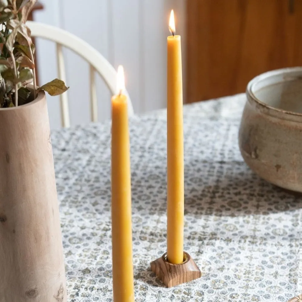 DIY Taper Candles with Slow Burn