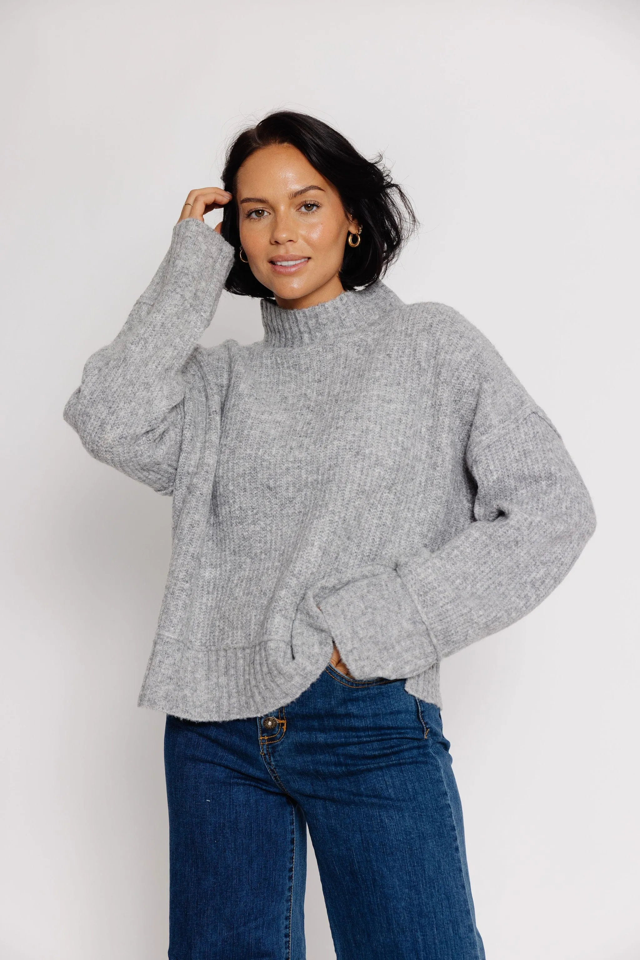 Eloise Sweater in Light Grey