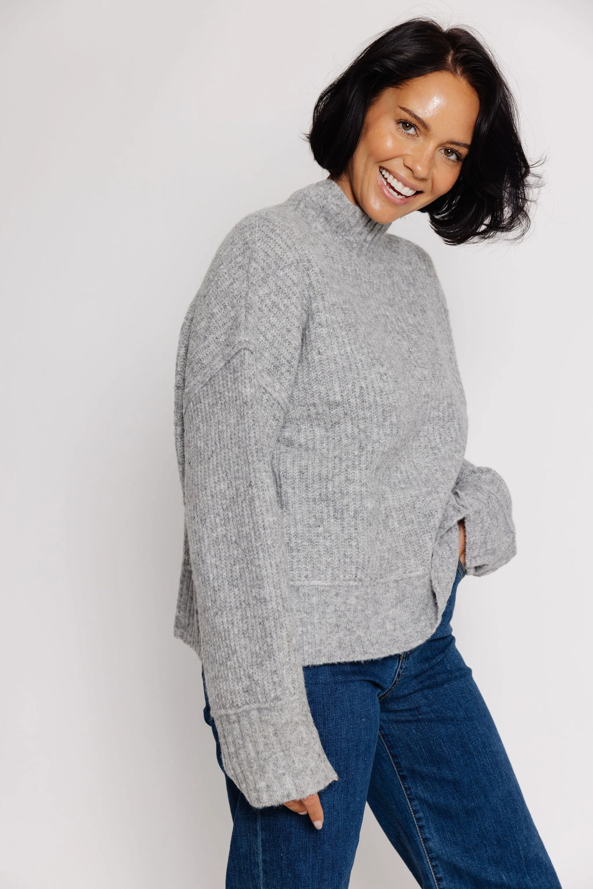 Eloise Sweater in Light Grey