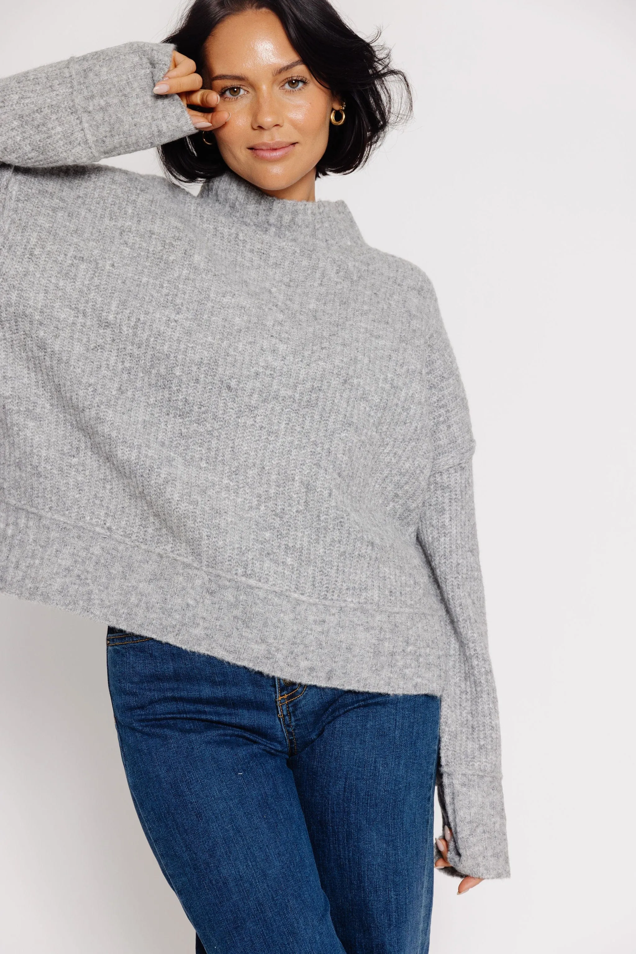 Eloise Sweater in Light Grey