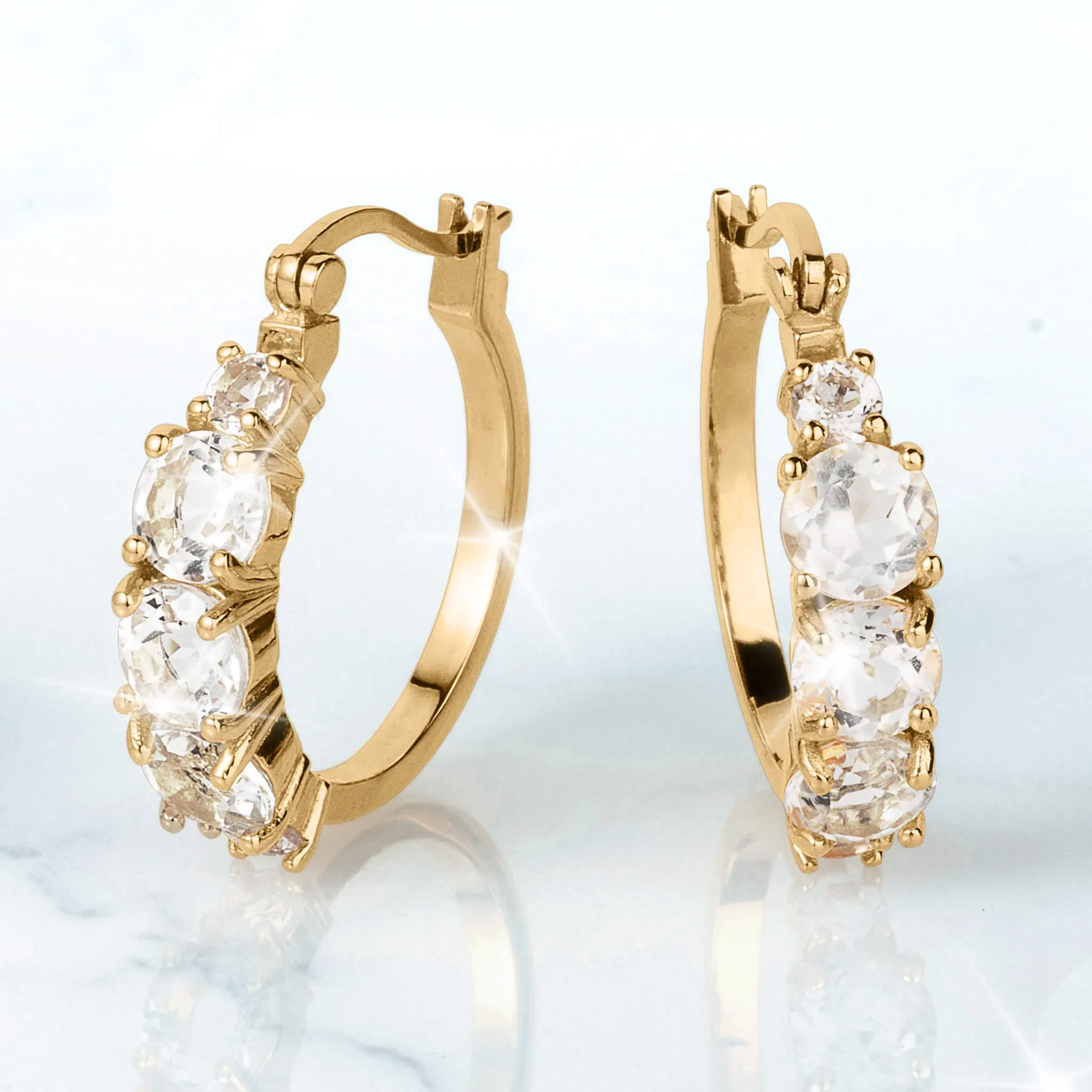 Endless Gems Hoop Earrings