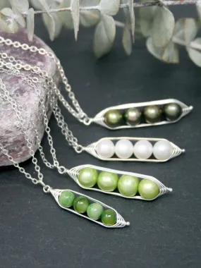 Four peas in a pod necklace  [made to order]