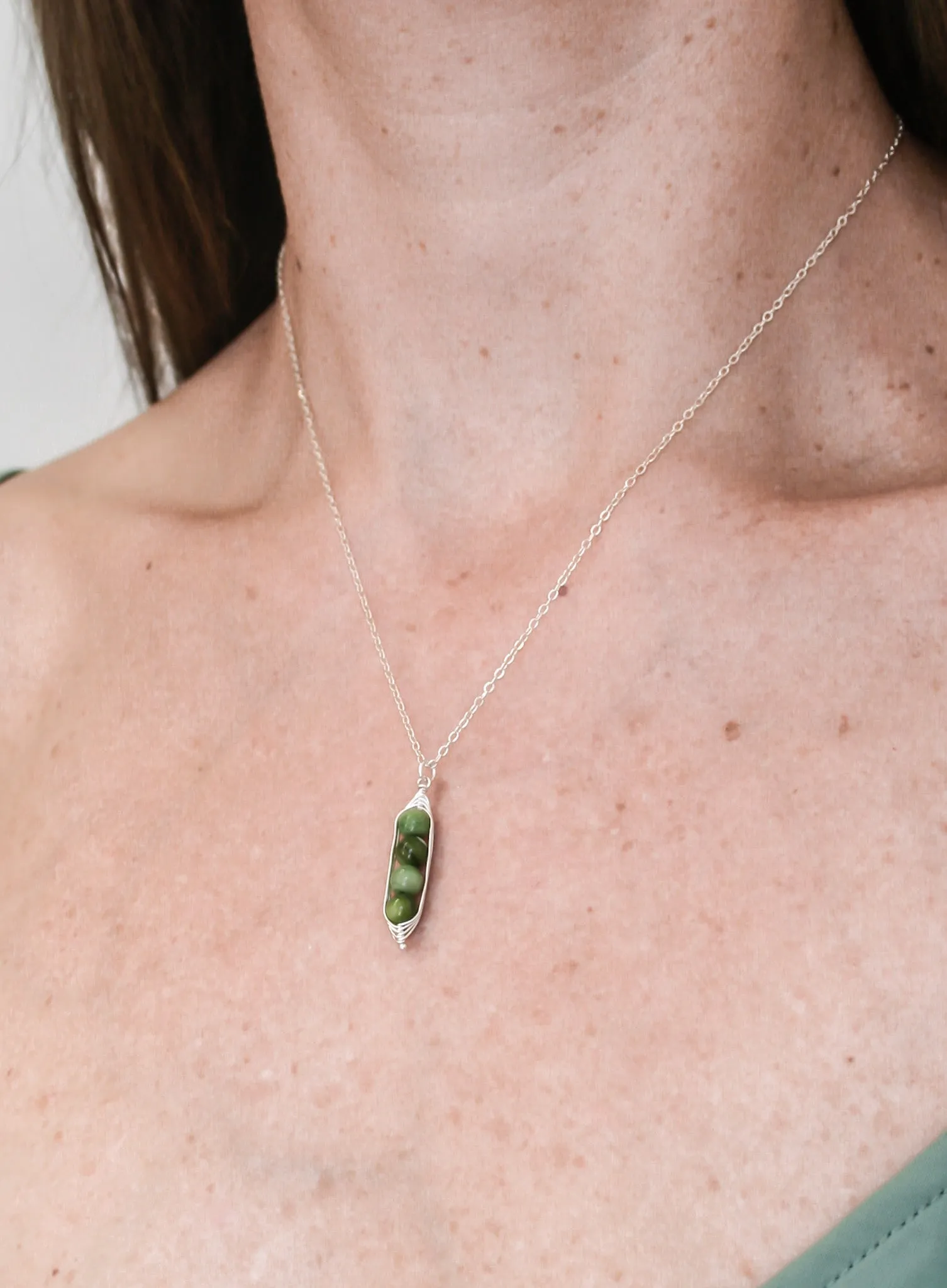 Four peas in a pod necklace  [made to order]