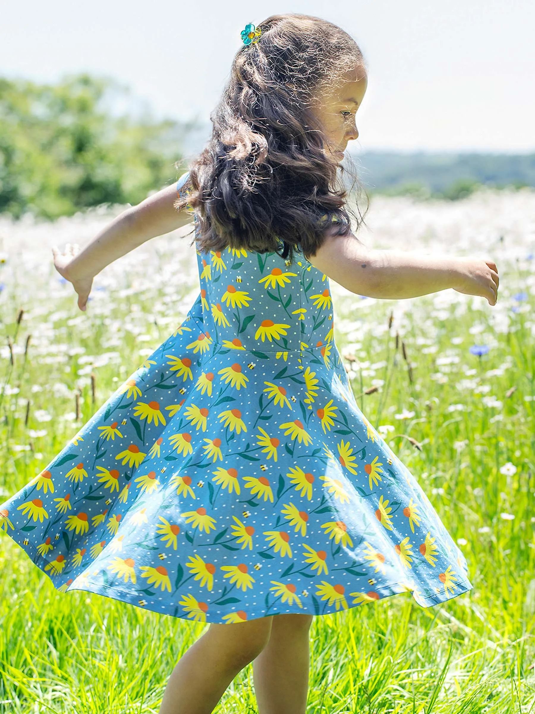 Frugi Echinacea Spring Skater Dress