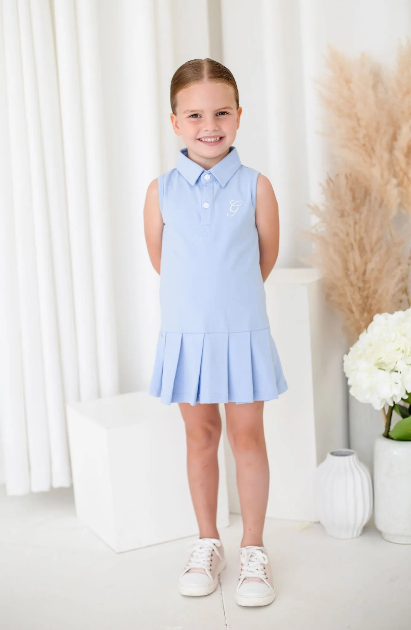 Girls Blue Tennis Dress