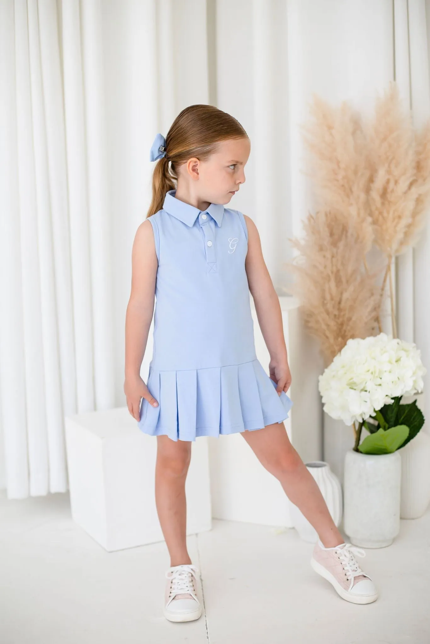 Girls Blue Tennis Dress