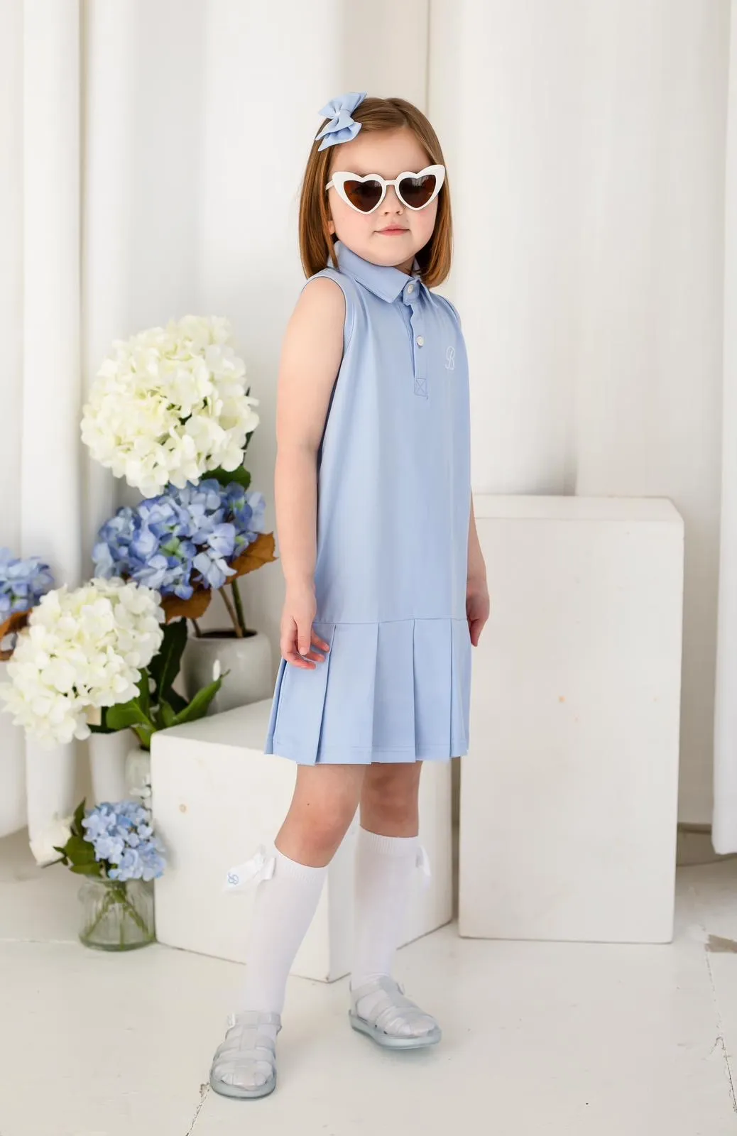 Girls Blue Tennis Dress