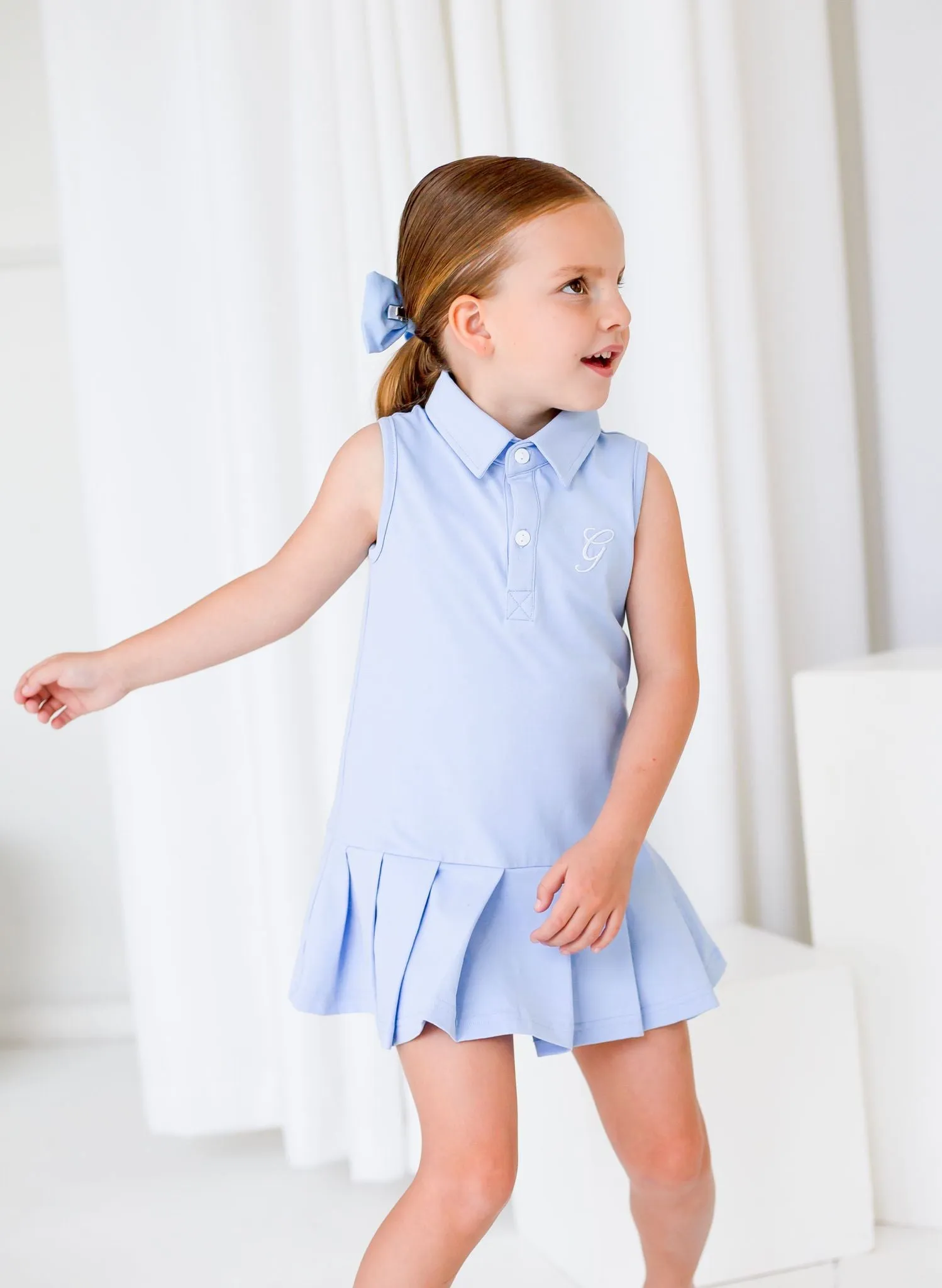 Girls Blue Tennis Dress