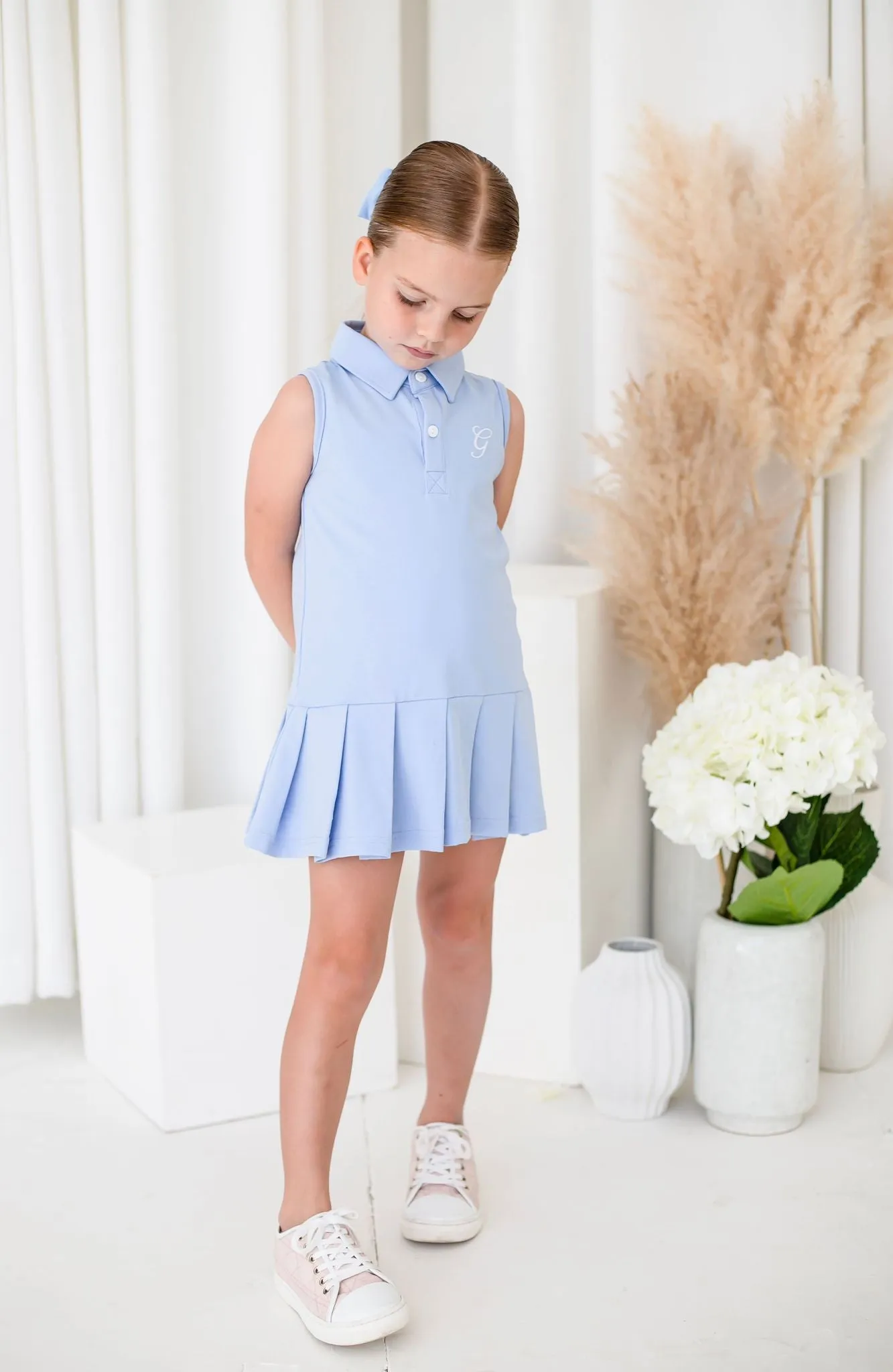 Girls Blue Tennis Dress