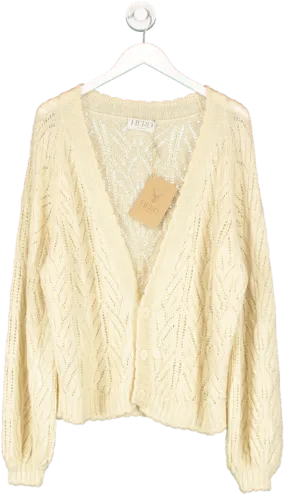 Herd Cream Wyre Cardigan UK M