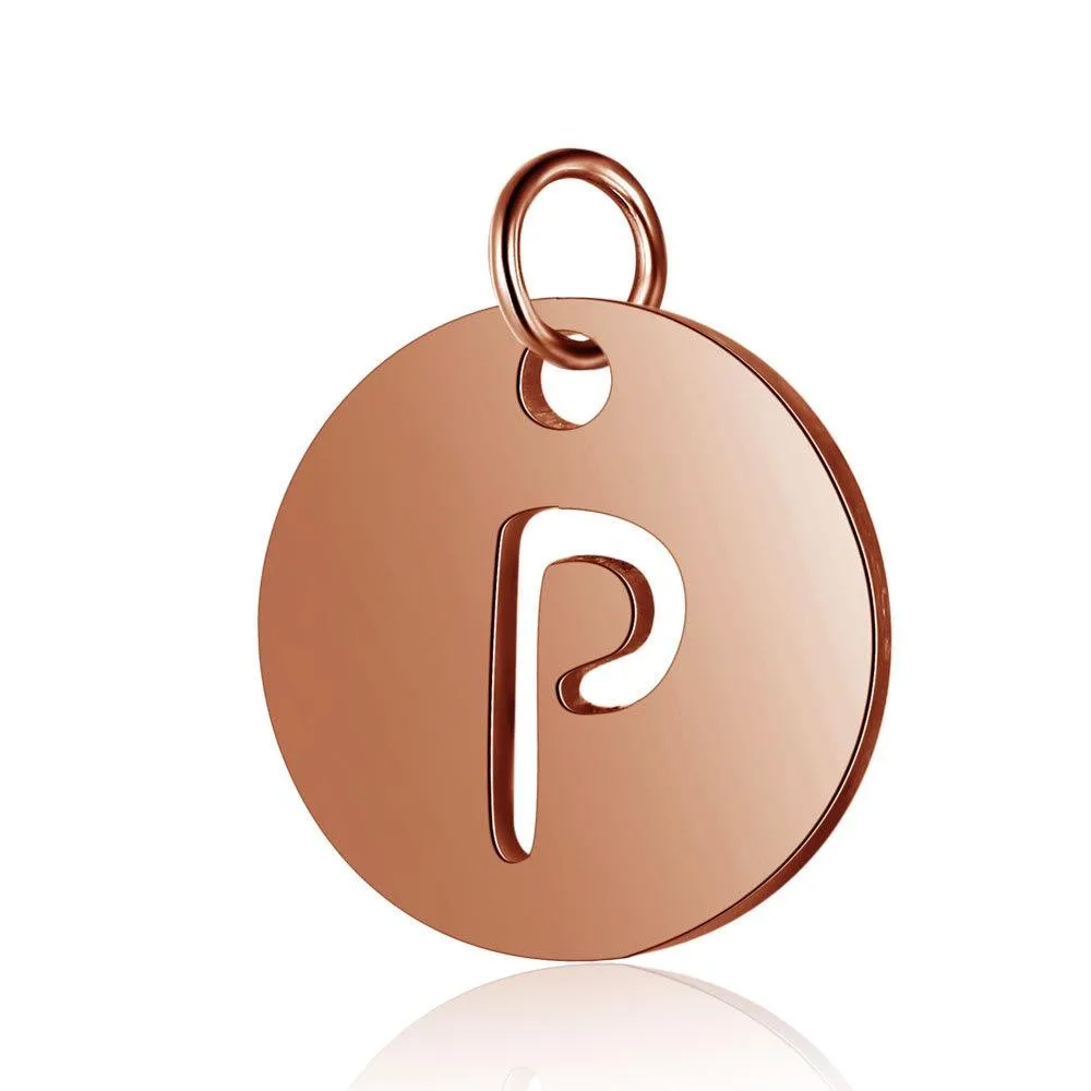 Initial Pendant Rose Gold (A-Z)