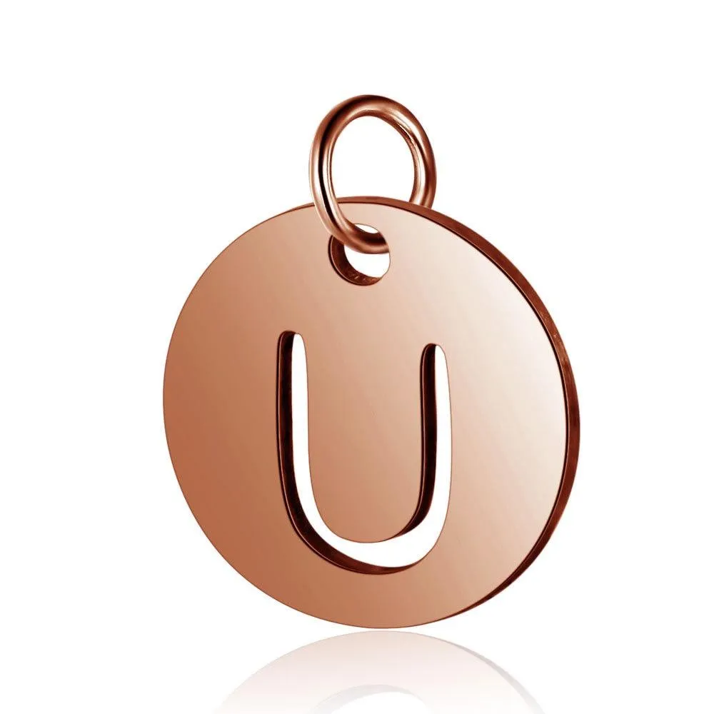 Initial Pendant Rose Gold (A-Z)