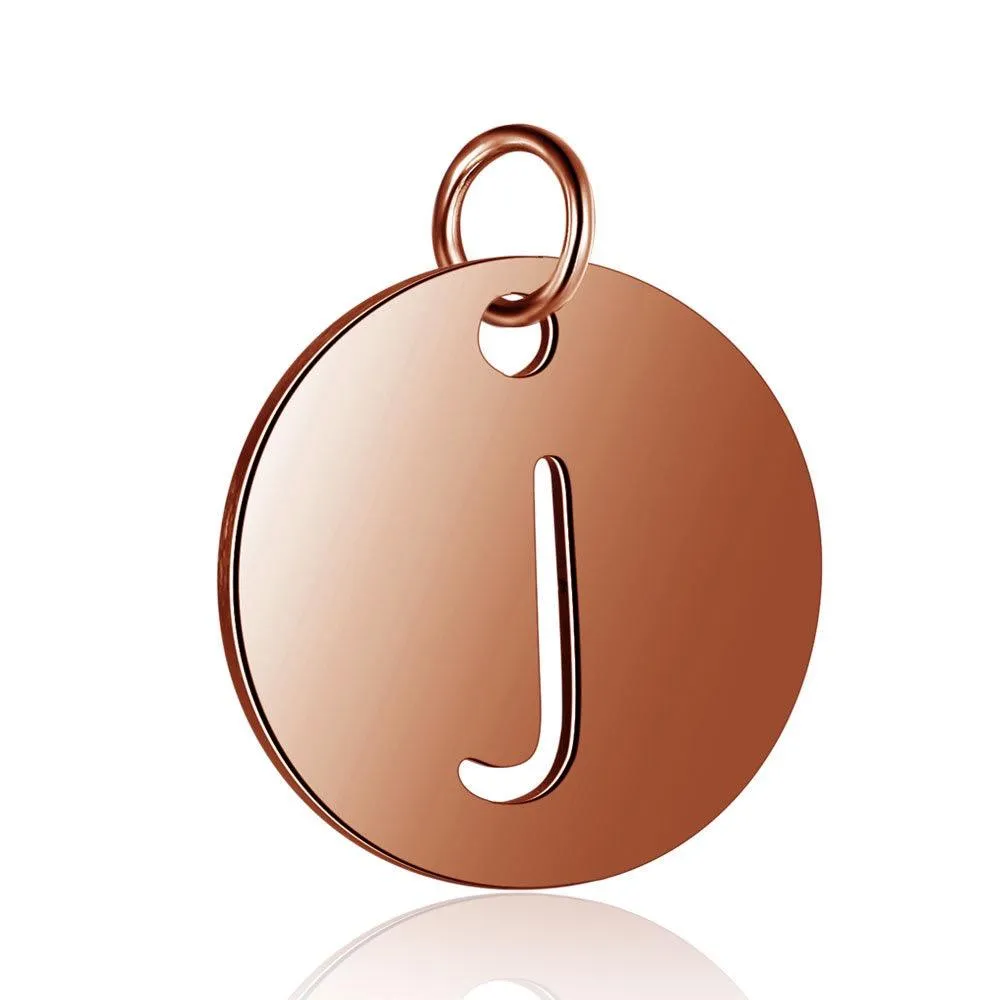 Initial Pendant Rose Gold (A-Z)