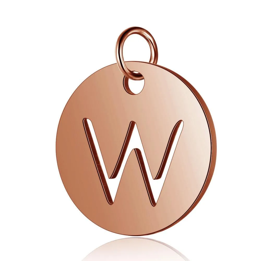 Initial Pendant Rose Gold (A-Z)