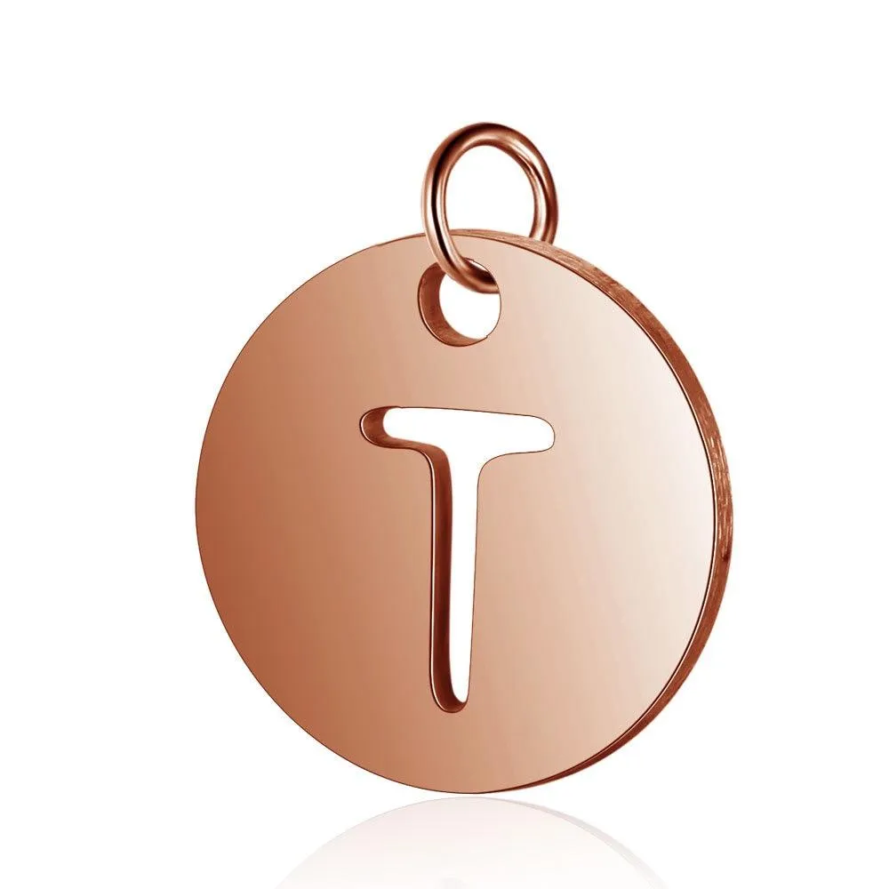 Initial Pendant Rose Gold (A-Z)