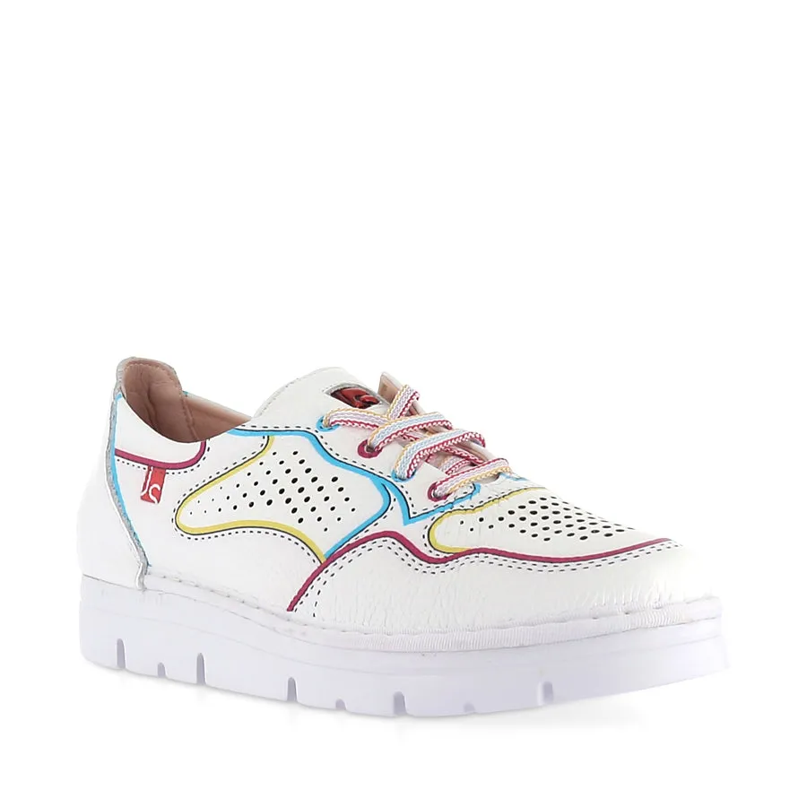 JILLI JS-2252 - WHITE MULTI LEATHER