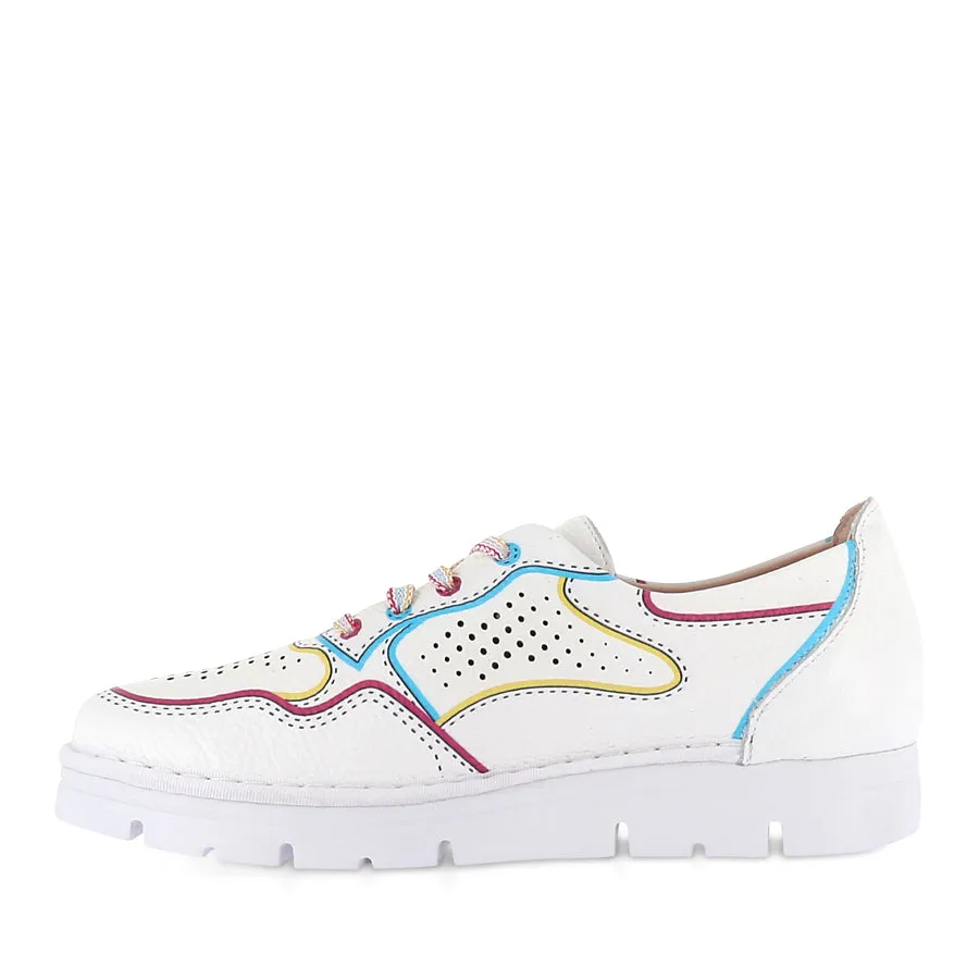 JILLI JS-2252 - WHITE MULTI LEATHER