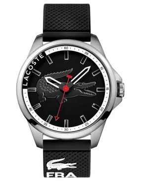 Lacoste Capbreton Mens Watch - Black Dial & Strap - Stainless Steel Case - 50m