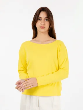 Maglia a maniche lunghe Aksun giallo