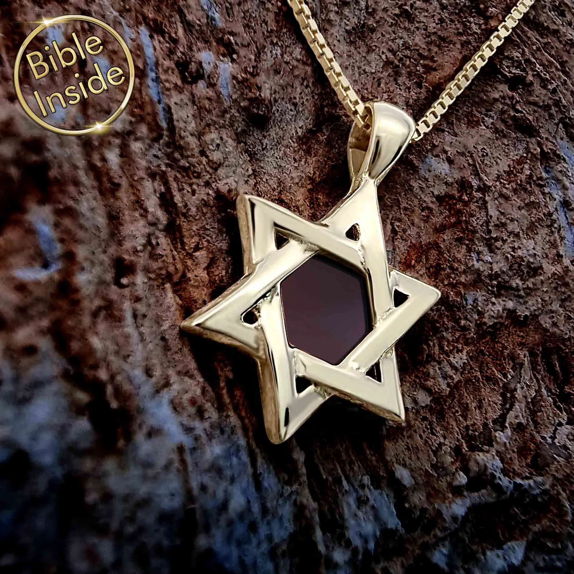 Micro Bible Star-of-David Necklace - Yisraela Design