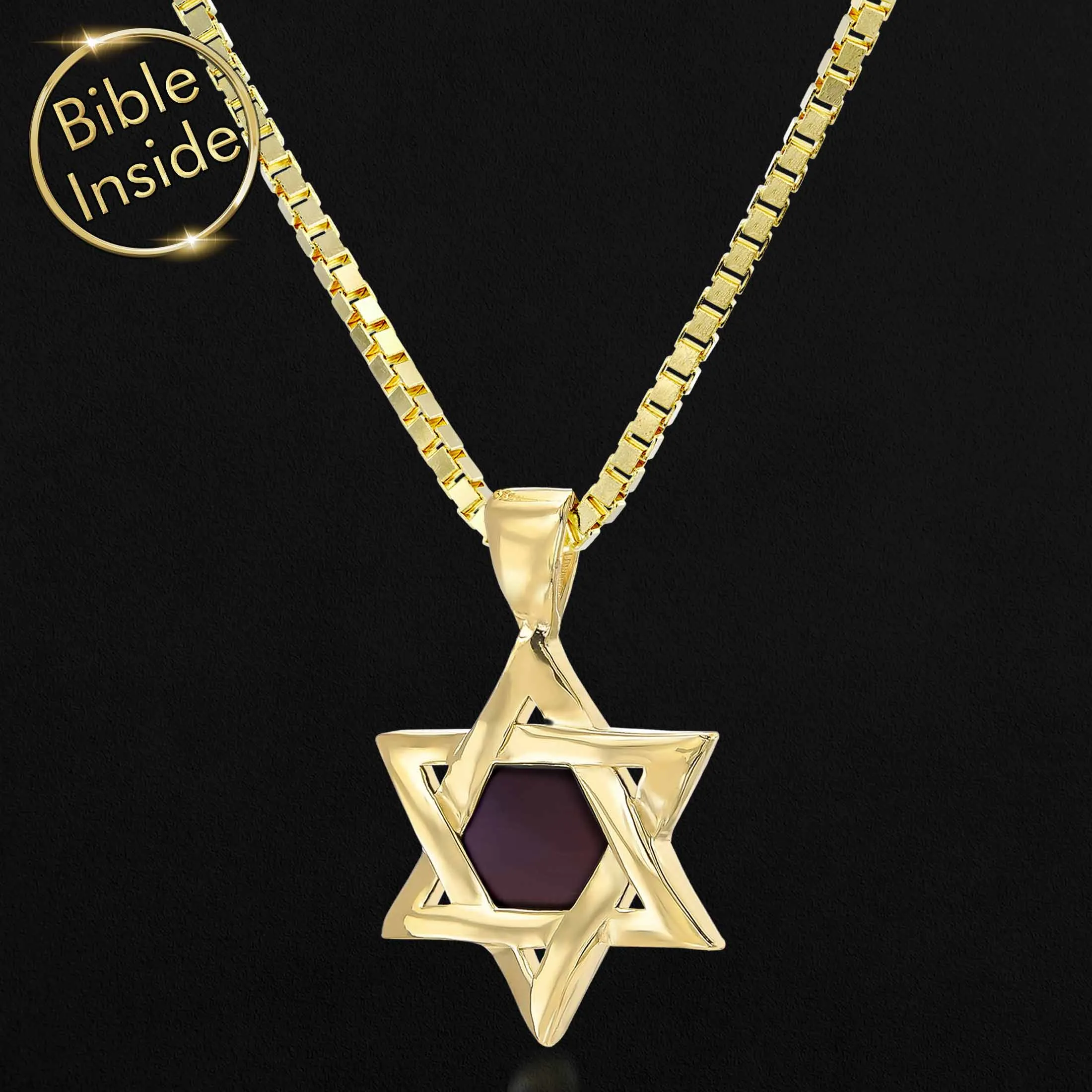 Micro Bible Star-of-David Necklace - Yisraela Design