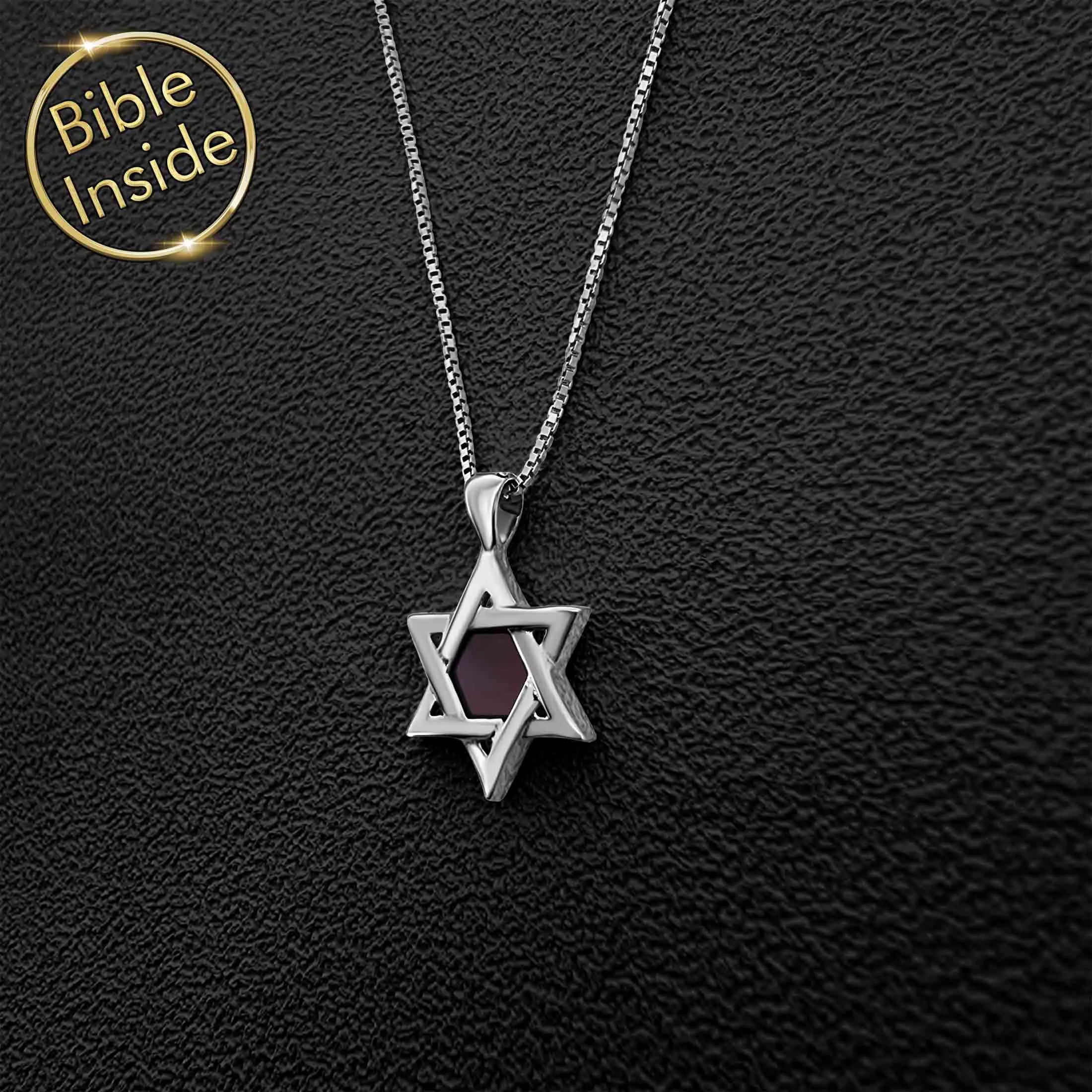 Micro Bible Star-of-David Necklace - Yisraela Design