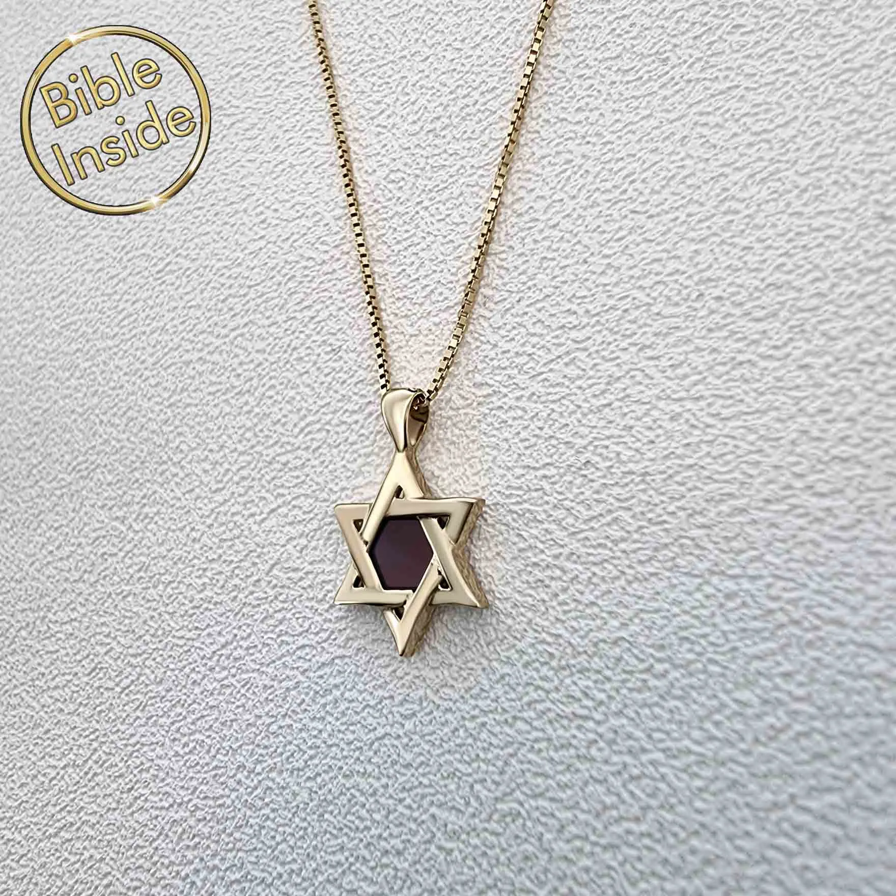 Micro Bible Star-of-David Necklace - Yisraela Design