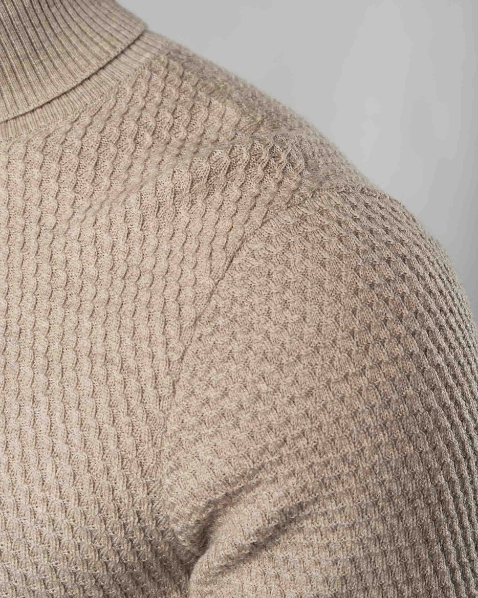 Micro Cable Turtleneck