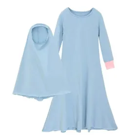 MJ012 Solid Two Colour Two Piece Kids Jlibab