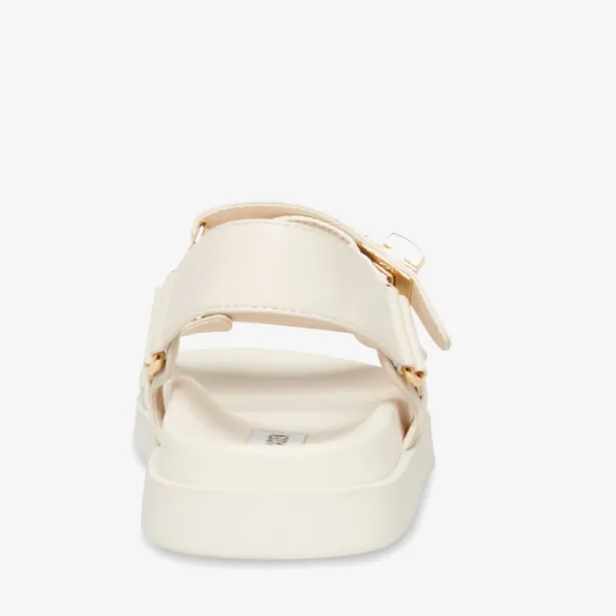 Mona Natural Leather Sandal (Bone)